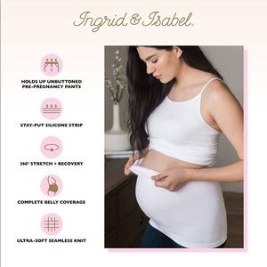 Maternity Belly Band In White